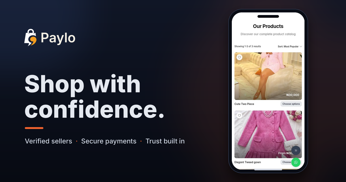 Paylo: Buy & Sell Online | Storefronts, Payments, Trust